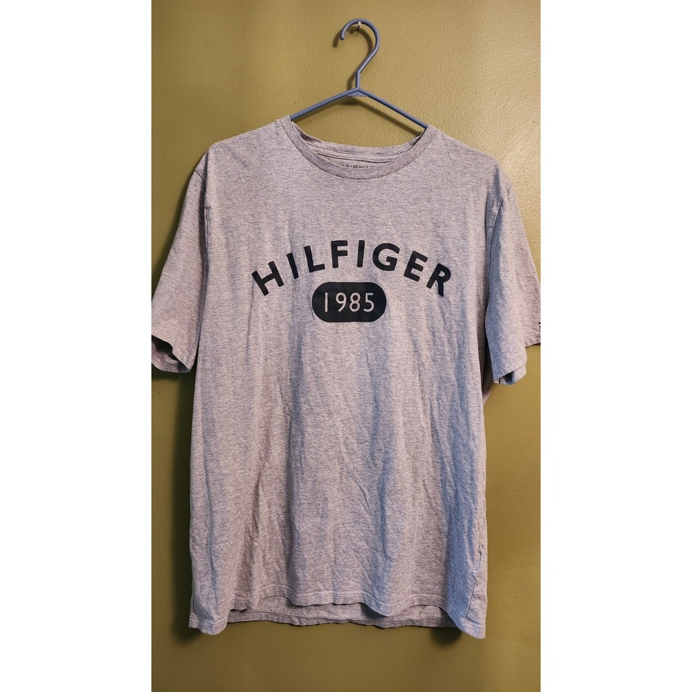 Tommy Hilfiger‎ 1985 Men's Short Sleeve Shirt Size XL Gray